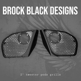 2024+ Road Glide with 2" tweeter speakers grill covers set