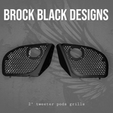 2024+ Road Glide with 2" tweeter speakers grill covers set