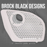 2024+ Road Glide with 2" tweeter speakers grill covers set