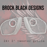 2024+ Road Glide with 2" tweeter speakers grill covers set