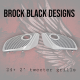 2024+ Road Glide with 2" tweeter speakers grill covers set