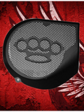 97-25+ Touring 3D brass knuckles speakers grill covers set