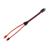 Level 2 RCA 100% Copper OFC Y Connector 1 FEMALE to 2 MALE -  RED