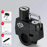 Motorcycle Helmet Lock Anti-theft Security Safety For Handlebar