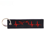 Red Heart - Motorcycle Keychain