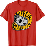 Caffeine & Gasoline Graphic Cotton T-shirt Unisex