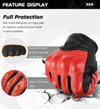 Leather Gloves Retro Biker