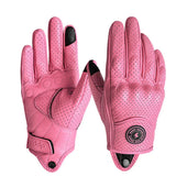 Vintage Real Leather Breathable Touch Screen Gloves