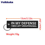 Left Unsupervised - Motorcycle Keychain