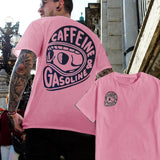 Caffeine & Gasoline Graphic Cotton T-shirt Unisex