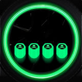 4PCS Luminous Valve Stem Caps