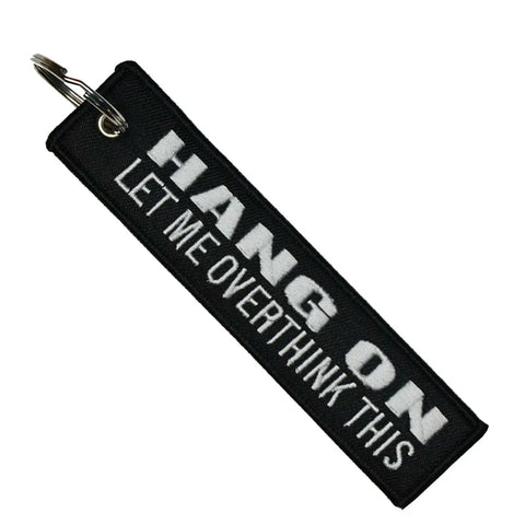 Hang On - Motorcycle Keychain