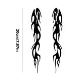 Motorcycle Reflective Flame Stickers Waterproof