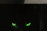 2 Reflective Devil's Eye stickers for motorcycle - improves night visibility and safety, durability, and fashion