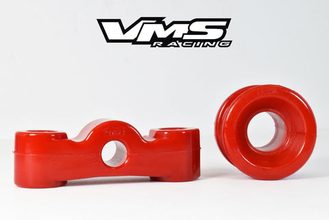 POLYURETHANE SHIFTER STABILIZER BUSHINGS RED 94-01 ACURA INTEGRA B16 B18 94-97 HONDA DEL SOL VTEC 99-00 CIVIC Si / PART # SSB161101RD