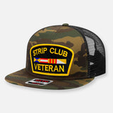 STRIP CLUB VETERAN FLAT BILL PATCH HAT