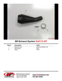 IN STOCK M4 Exhaust GP Black Slip on GSXR600/750 2011-2024 SU6112-GP