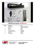 IN STOCK M4 Exhaust GP Black Slip On 2007-2008 GSXR1000 SU9822-GP