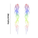 Motorcycle Reflective Flame Stickers Waterproof
