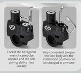 Motorcycle Helmet Lock Anti-theft Security Safety For Handlebar