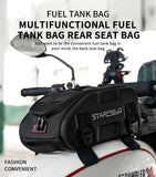 Magnetic Fuel Tank Bag Motorcycle Waterproof Large Capacity