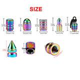 4PCS Colorful Valve Stem Caps