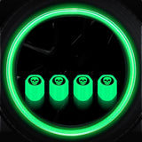 4PCS Luminous Valve Stem Caps