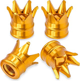 4PCS Crown Valve Stem Caps