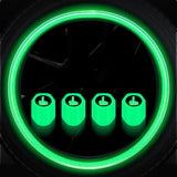 4PCS Luminous Valve Stem Caps