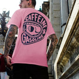 Caffeine & Gasoline Graphic Cotton T-shirt Unisex