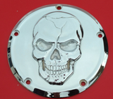 Chrome 3D skull derby Cover