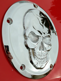 Chrome 3D skull derby Cover