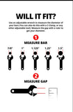 Universial bar holster 1.5 or up to 2" adapter