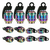 4PCS Colorful Valve Stem Caps