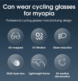 WEST BIKING Cycling Glasses Photochromic UV400 Protection