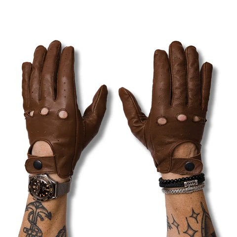 IN STOCK IMPERIAL MOTO Touring Gloves - BROWN - LARGE