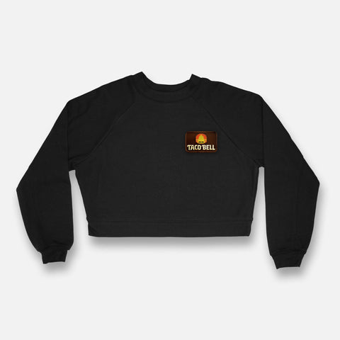 VINTAGE TACO BELL CROP RAGLAN CREWNECK SWEATSHIRT