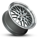 PRO TRAK | Gunmetal Polished Lip | 18x8.0 ( 5x100 )