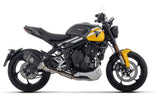 71508VAN Arrow Homologated  Full system with Veloce aluminium "Dark" silencers for Triumph Trident 660 2025