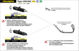 IN STOCK 72505VAN Arrow Veloce Homologated Slip-on Exhaust for sidebags for Tiger 850 20-24 /900 20-23