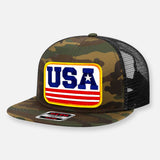 USA FLAT BILL PATCH HAT