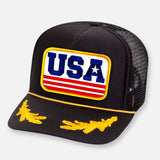 USA CURVED BILL PATCH HAT