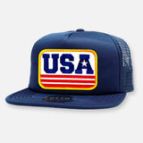 USA FLAT BILL PATCH HAT