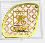 98-2024 Road Glide 3D Army speakers grill covers set