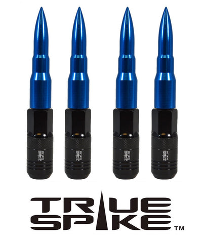 12x1.25 MM 124MM LONG EXTENDED BULLET STEEL TUNER LUG NUTS WITH ANODIZED ALUMINUM CAP / CAP: 16MM DIAMETER 73MM HEIGHT PART NUMBER LGC001