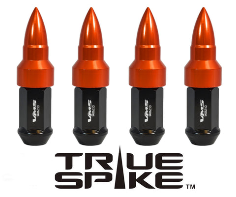 12X1.25 MM CNC MACHINED FORGED STEEL EXTENDED BULLET (25MM DIAMETER) LUG NUTS ANODIZED ALUMINUM CAPS / 25MM CAP DIAMETER 51MM CAP LENGTH PART NUMBER LGC023
