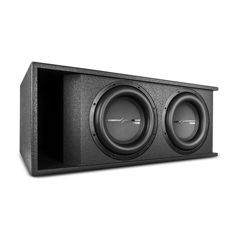 Dual 12" Loaded Subwoofer Ported Rugged Armored Enclosure With ZXI12.4D 2000 Watts Rms