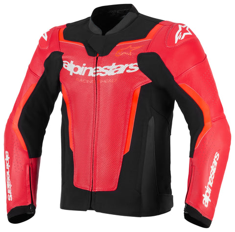 IN STOCK OPEN BOX ALPINESTARS Jacket Lthr Gp Force Air Flo Rd/Rd Fl 58 3100326-3155-58