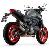 71939PRN  Arrow Round-Sil Slip-on Exhausts, Titanium Dark for Ducati Monster 937 2021-2024