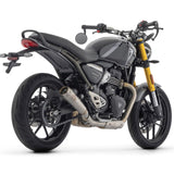 Arrow Exhaust Pro-Race Slip-on Exhaust, Nichrome for Triumph Scrambler 400/Speed 400 24- 25 71974PRI